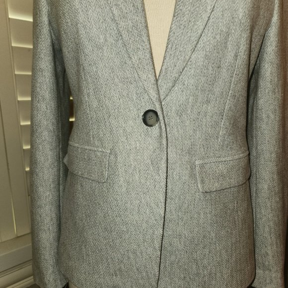 Womens Loft Tweed Blazer - Picture 3 of 13